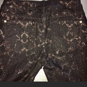 Black and Gold Jeans